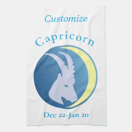Capricorn signieren Thunder_Cove Geschirrtuch (Vertikal)