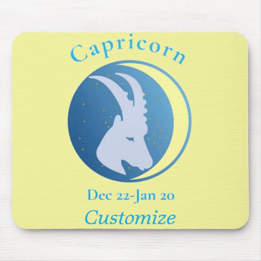 Capricorn signieren Thunder_Cove Mousepad (Vorne)