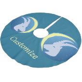 Capricorn signieren Thunder_Cove Polyester Weihnachtsbaumdecke (Schrägansicht)