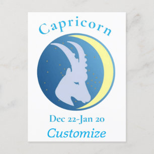 Capricorn signieren Thunder_Cove Postkarte