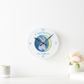 Capricorn signieren Thunder_Cove Runde Wanduhr (Zuhause)