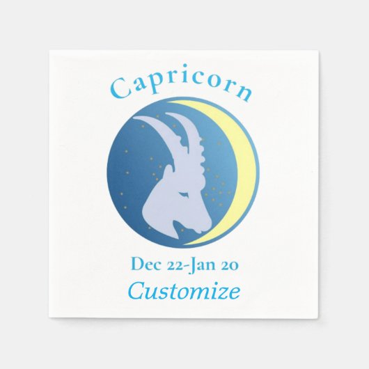 Capricorn signieren Thunder_Cove Serviette (Vorderseite)
