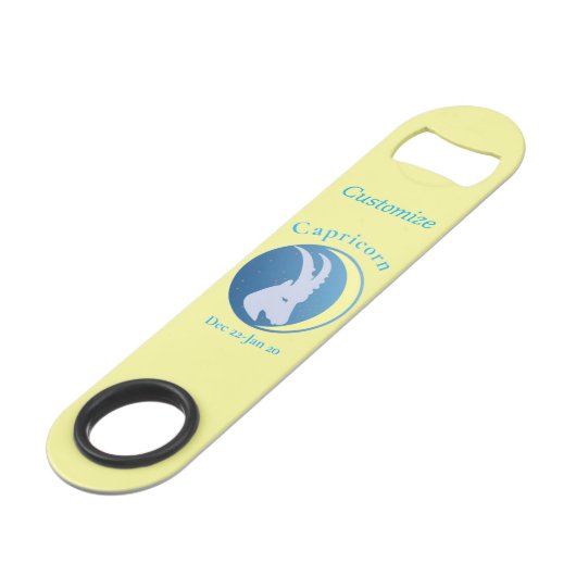 Capricorn signieren Thunder_Cove Speed Flaschenöffner (Vorderseite Schrägansicht)