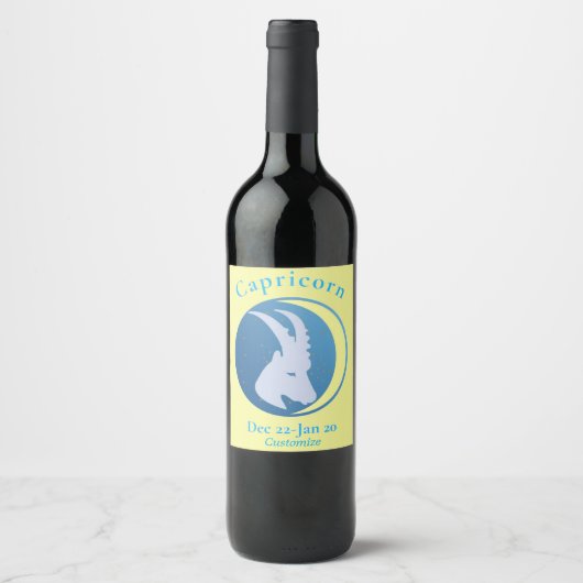 Capricorn signieren Thunder_Cove Weinetikett (Vorderseite)