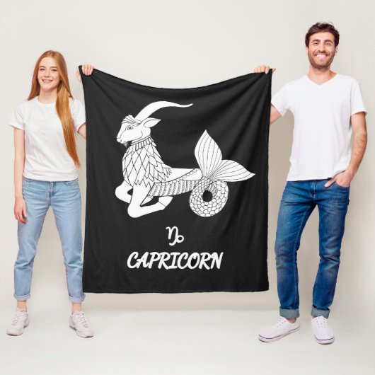 Capricorn Silhouette Fleece Blanket (Beispiel)