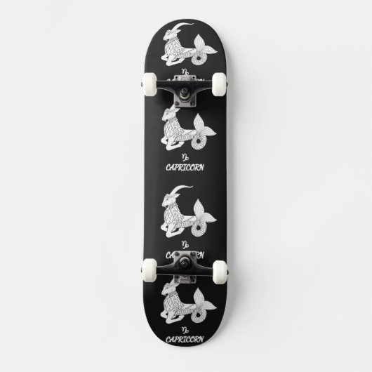 Capricorn-Silhouette Skateboard (Vorderseite)