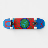 Capricorn Skateboard Zodiac Astrologischer Himmel (Horizontal)