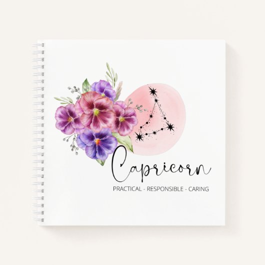 Capricorn Spiral Notebook Notizblock (Vorderseite)