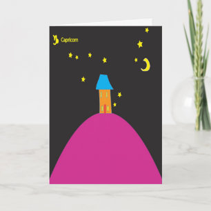 Capricorn Star Sign Geburtstagskarte Karte