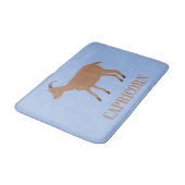 Capricorn Star Sign Goat Badematte (Schrägansicht)