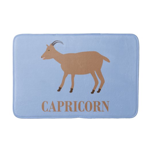 Capricorn Star Sign Goat Badematte (Vorderseite)