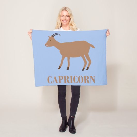Capricorn Star Sign Goat Fleecedecke (Beispiel)