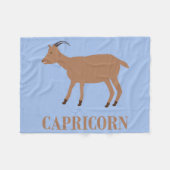 Capricorn Star Sign Goat Fleecedecke (Vorderseite (Horizontal))