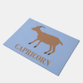 Capricorn Star Sign Goat Fußmatte (Schrägansicht)