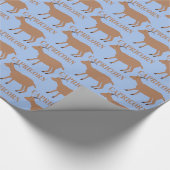 Capricorn Star Sign Goat Gemustert Geschenkpapier (Ecke)