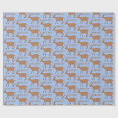 Capricorn Star Sign Goat Gemustert Geschenkpapier (Flach)