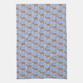 Capricorn Star Sign Goat Gemustert Geschirrtuch (Vertikal)