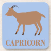 Capricorn Star Sign Goat Getränkeuntersetzer (Vorderseite)