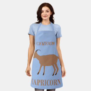 Capricorn Star Sign Goat Individuelle Name Schürze