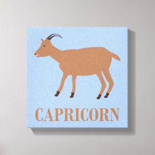 Capricorn Star Sign Goat Leinwanddruck
