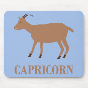 Capricorn Star Sign Goat Mousepad