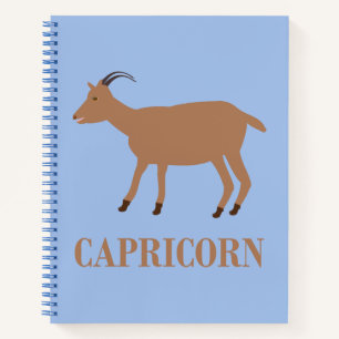 Capricorn Star Sign Goat Notizblock
