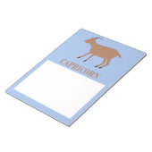 Capricorn Star Sign Goat Notizblock (angewinkelt)