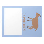Capricorn Star Sign Goat Notizblock (Vorderseite)