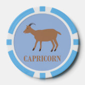 Capricorn Star Sign Goat Pokerchips (Vorderseite)
