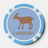Capricorn Star Sign Goat Pokerchips (Rückseite)