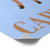 Capricorn Star Sign Goat Poster (Ecke)
