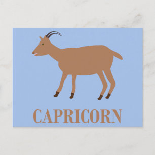 Capricorn Star Sign Goat Postkarte