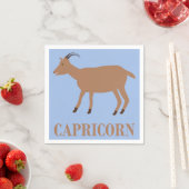 Capricorn Star Sign Goat Serviette (Beispiel)