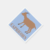 Capricorn Star Sign Goat Serviette (Ecke)
