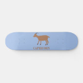 Capricorn Star Sign Goat Skateboard (Horizontal)