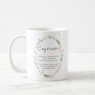 Capricorn Star Sign Januar Geburtstagsgeschenk Kaffeetasse