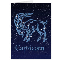 Capricorn-Sternbild und Sternzeichen mit Sternen