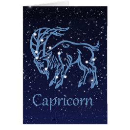 Capricorn-Sternbild und Sternzeichen mit Sternen