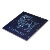 Capricorn-Sternbild und Sternzeichen mit Sternen Fliese (Seite)