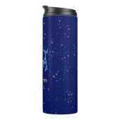 Capricorn-Sternbild und Sternzeichen mit Sternen Thermosbecher (Nach rechts gedreht)