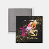 Capricorn - Sternzeichen für Astrologie Magnet (Vorderseite/Rückseite)