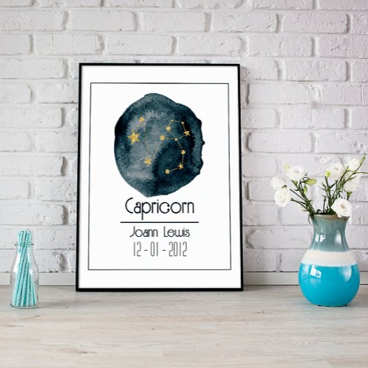 Capricorn-Sternzeichen: Individuelle Name & Geburt Poster