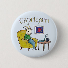 Capricorn-Sternzeichen Sea Goat zodiac-Stern Button