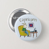Capricorn-Sternzeichen Sea Goat zodiac-Stern Button (Vorne & Hinten)