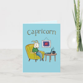 Capricorn-Sternzeichen Sea Goat zodiac-Stern Dankeskarte
