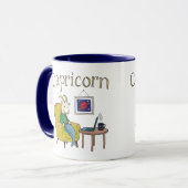 Capricorn-Sternzeichen Sea Goat zodiac-Stern Tasse (Vorderseite Links)