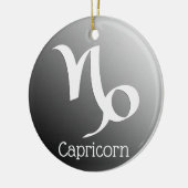 Capricorn Sun Sign Zodiac Symbol Keramik Ornament (Links)