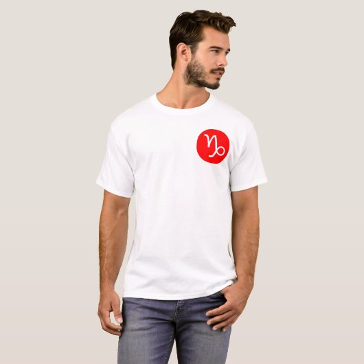 Capricorn-Symbol - Pocket T-Shirt (Vorne ganz)