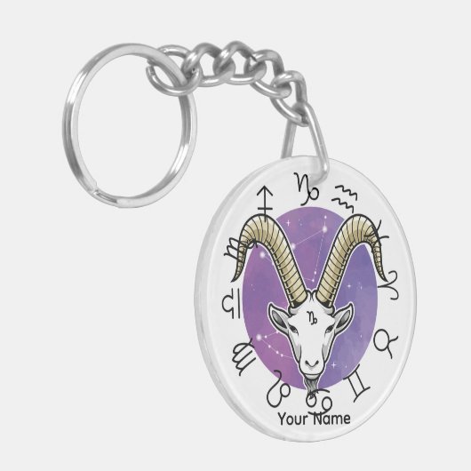 Capricorn & Taurus Akryllischer Schlüsselanhänger (Vorderseite links)