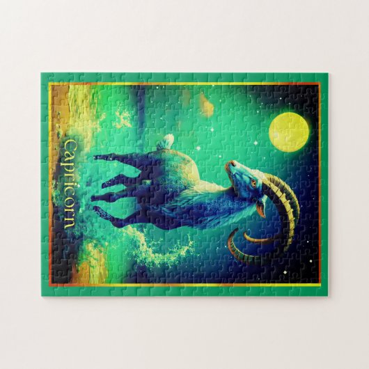 Capricorn the Sea Goat Zodiac Sign Puzzle (Horizontal)